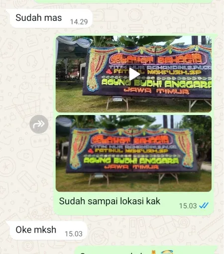 Pengiriman Papan Bunga Sukanegara Pontang