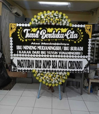 Papan Bunga di Sukanegara Pontang